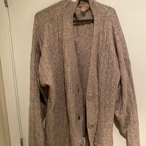 XL H&M gray button up cardigan